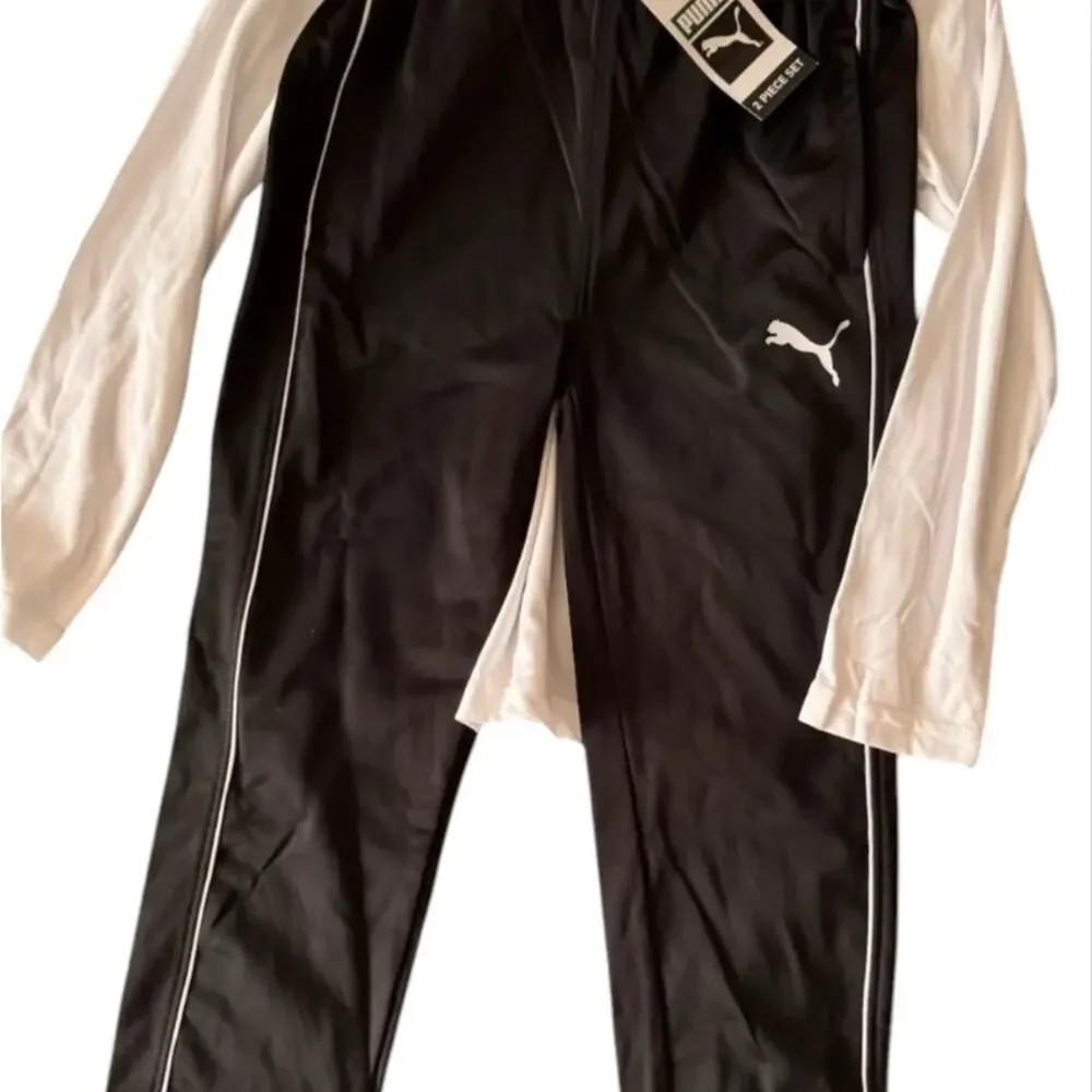 PUMA Kids Set - White and Black long sleeve top and pants - Picture 3 of 3